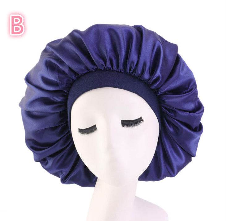 Beauty print Satin Silk Hair Bonnet for sleeping - Velora