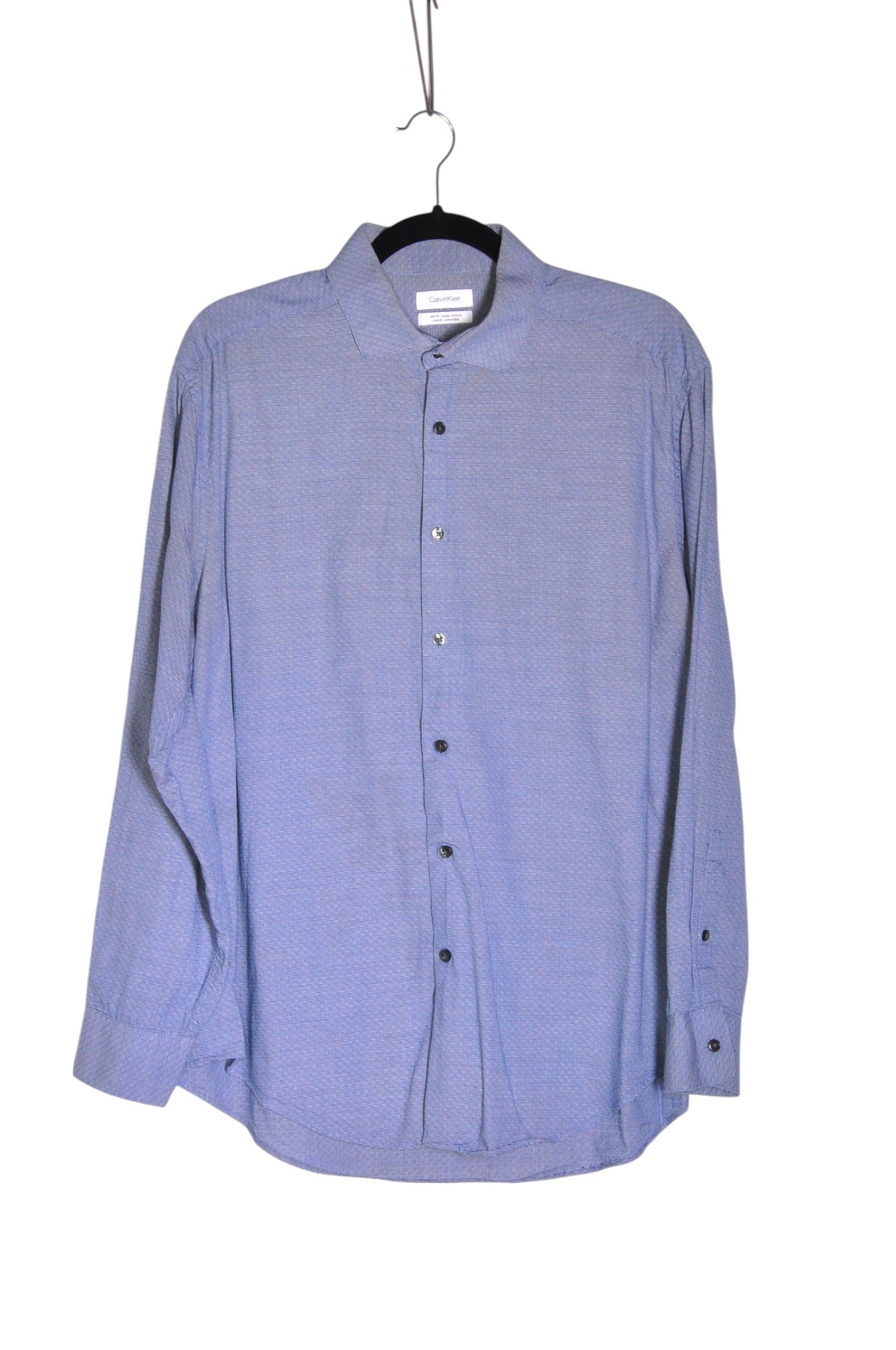 CALVIN KLEIN Men Button Down Tops Regular fit in Blue - XXL - Velora