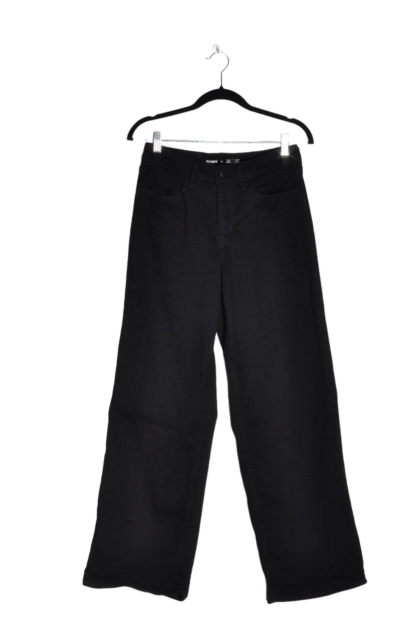 OLD NAVY Women Straight-Legged Jeans Regular fit in Black - 6 - Velora