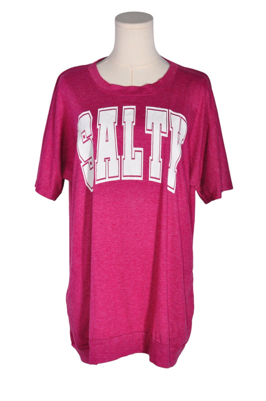 UNBRANDED Women T-Shirts Regular fit in Pink - L - Velora