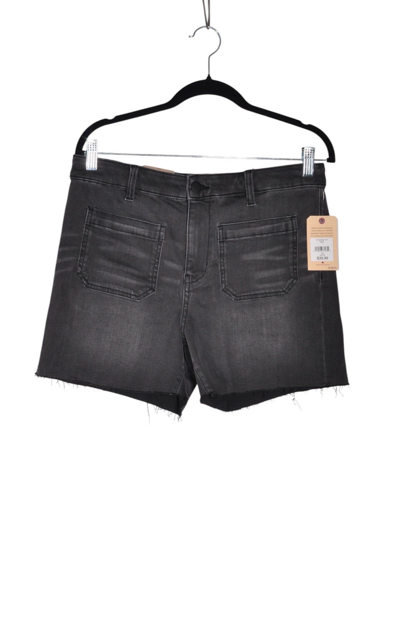 FAR WEST Women Denim Shorts Regular fit in Black - 12 - Velora