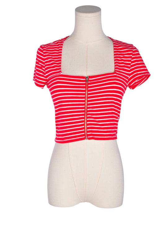 FOREVER 21 Women Crop Tops Regular fit in Red - M - Velora