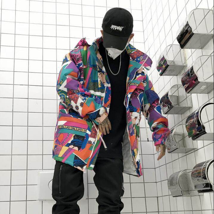 Graffiti trench coat - Velora