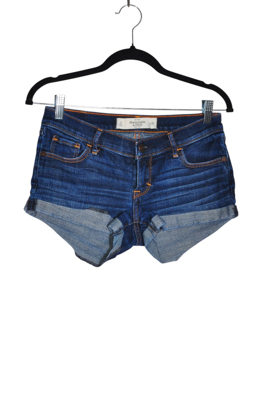 ABERCROMBIE & FITCH Women Denim Shorts Regular fit in Blue - 25 - Velora