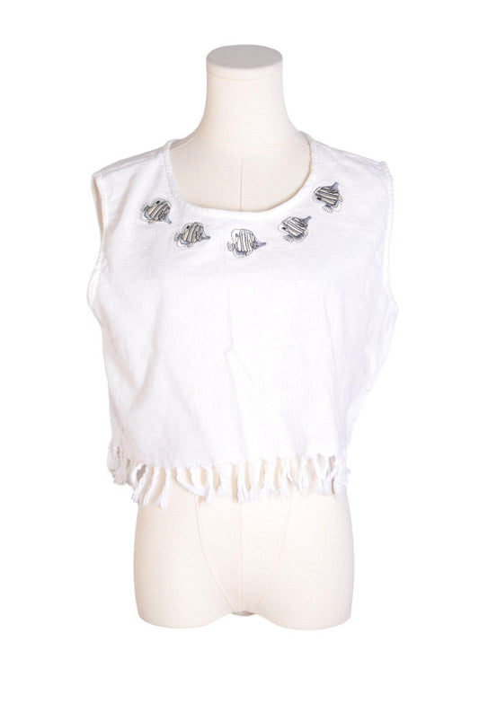 XCEPTION Women Crop Tops Regular fit in White - L - Velora
