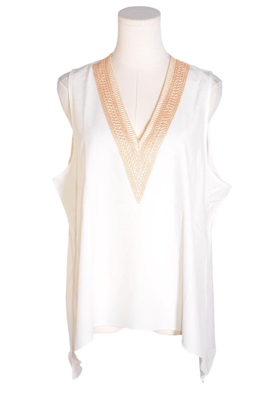 UNBRANDED Women Blouses Regular fit in White - 2XL - Velora