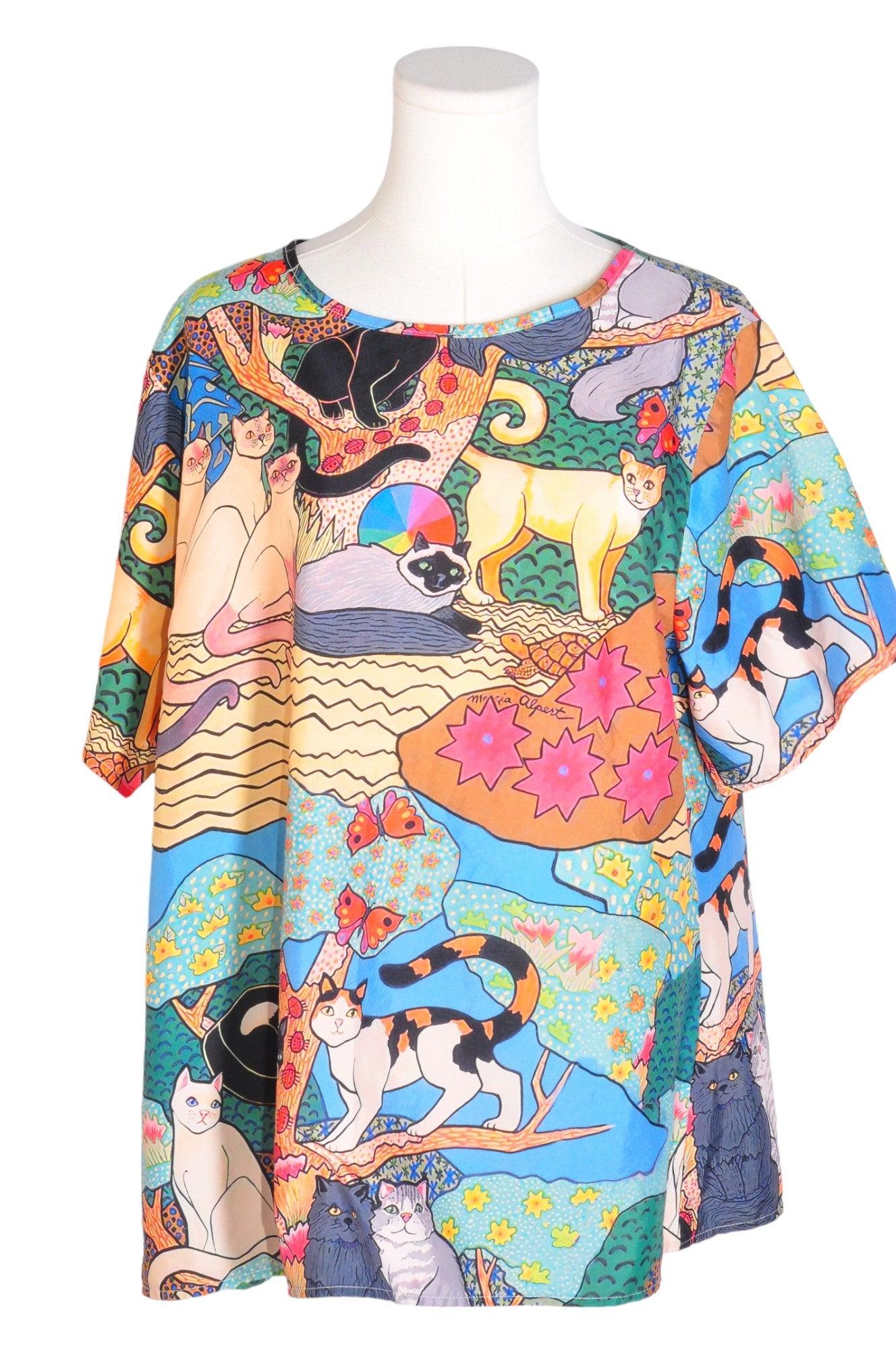 UNBRANDED Women T-Shirts Regular fit in Blue - XL - Velora