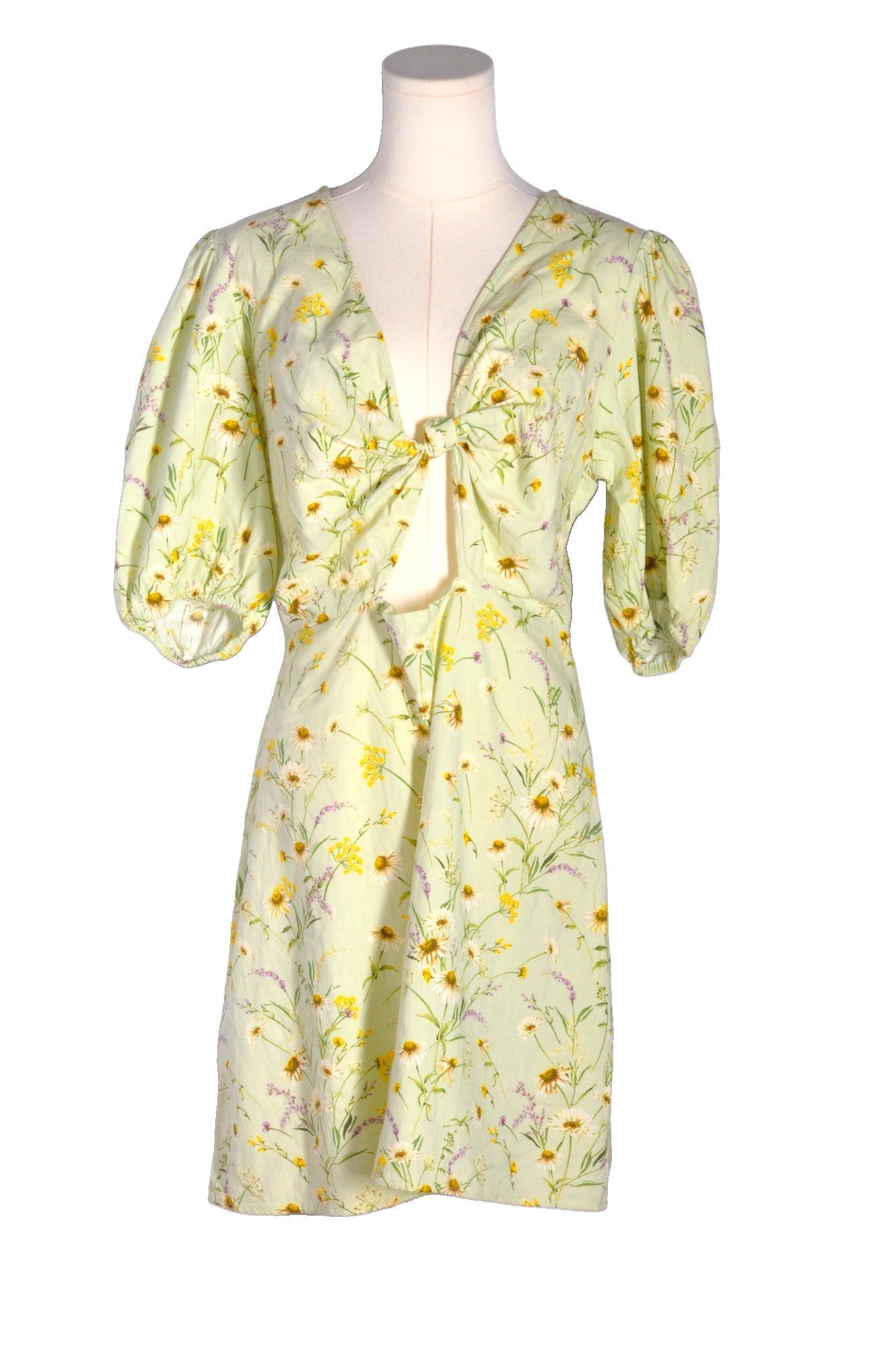 H&M Women Mini Dresses Regular fit in Green - M - Velora