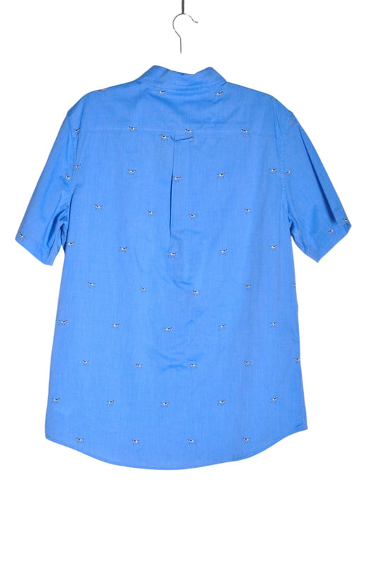 CHAPS Men Button Down Tops Regular fit in Blue - M - Velora