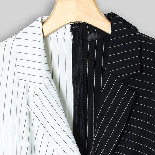 Fashion Suit Women Blazer Dress Turn Down Neck Long Sleeve - Velora