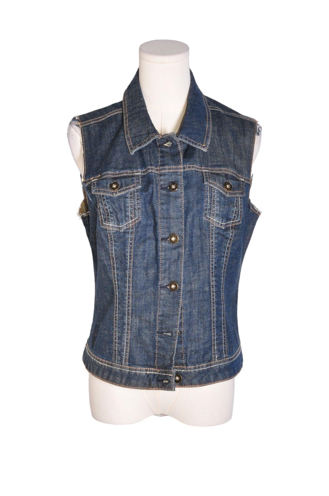 GUESS Women Denim Tops Regular fit in Blue - L - Velora