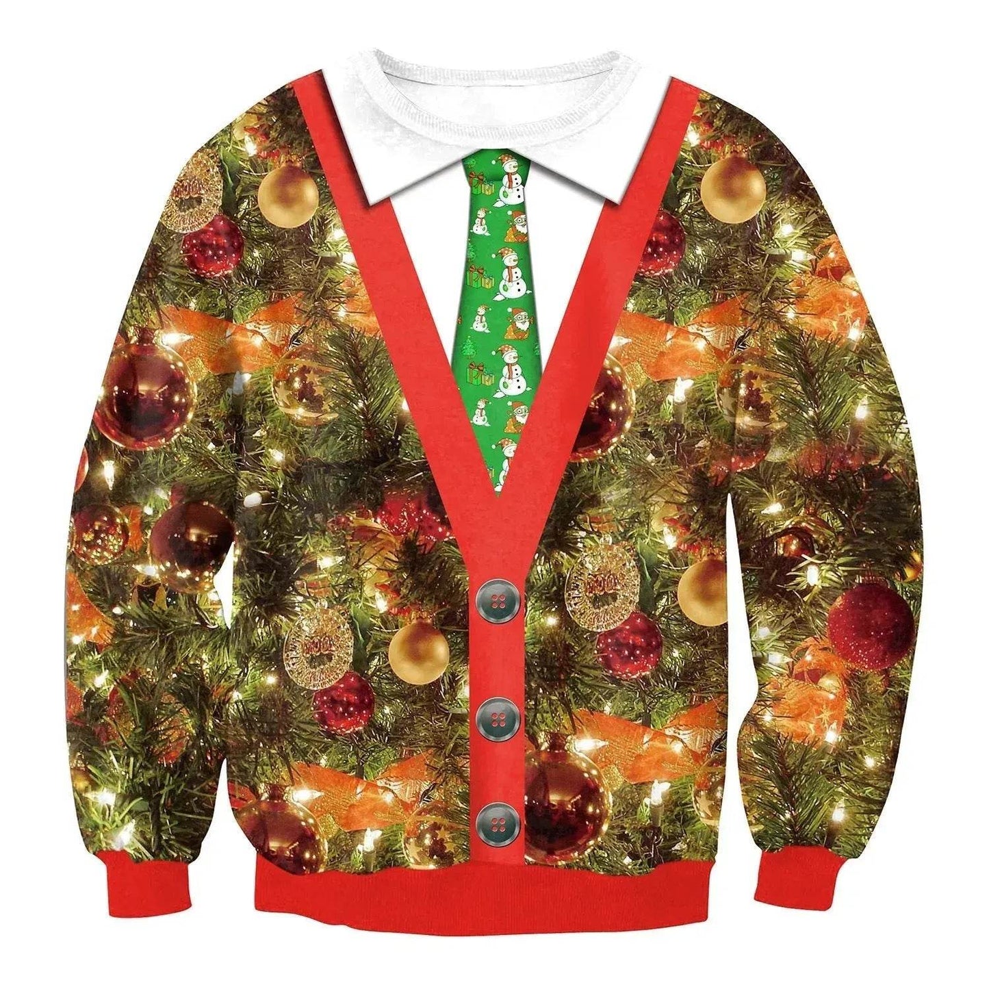 Autumn Winter Fashion Ugly Christmas Sweater Santa Elf Funny Pullover Womens Mens Print Sweaters Tops Clothing - Velora