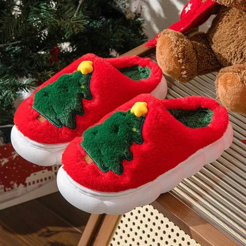 Christmas Tree Women's Home Slippers - Velora