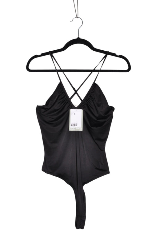 H&M Women Bodysuits Regular fit in Black - M - Velora