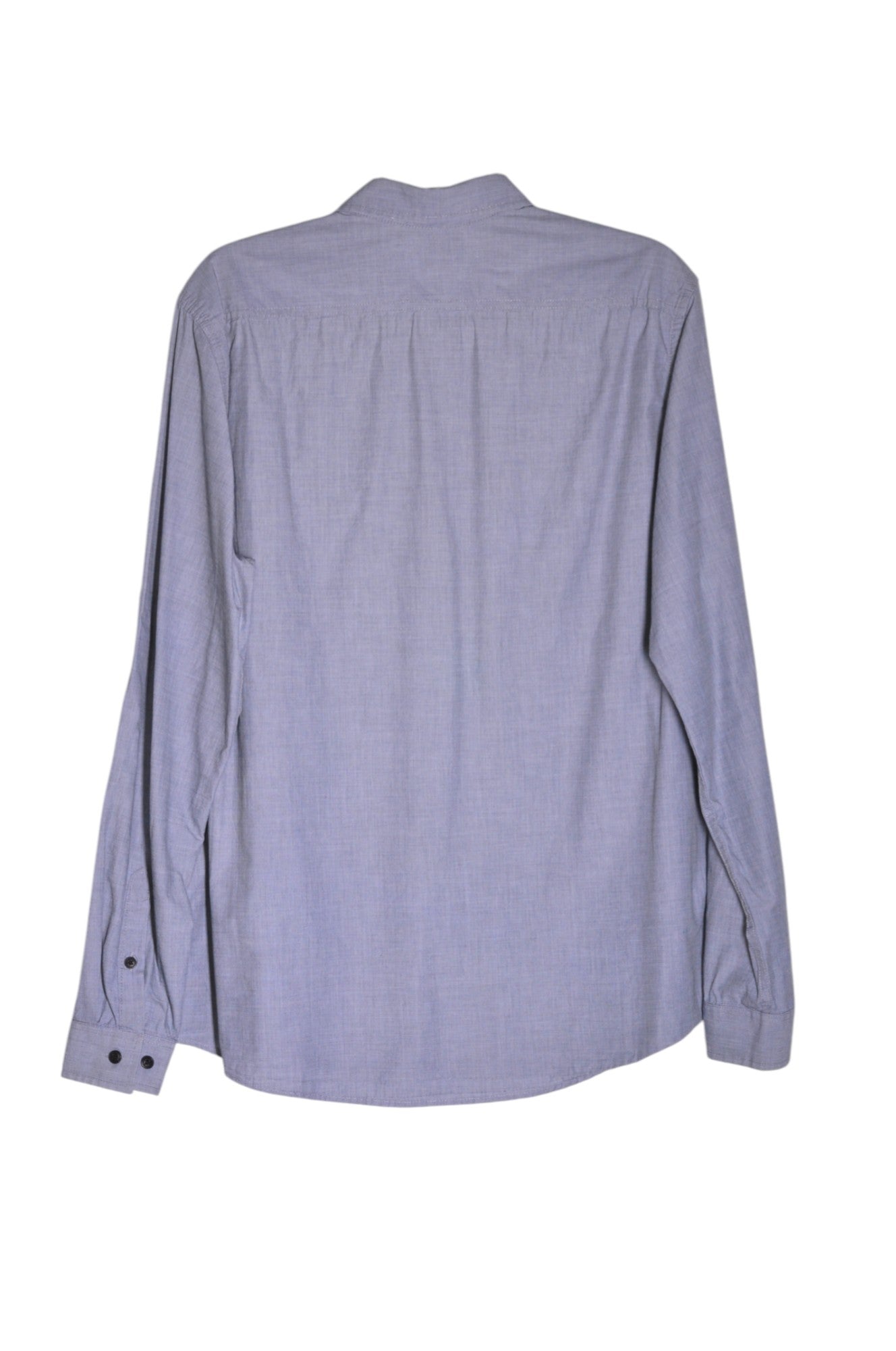 H&M Men Button Down Tops Regular fit in Blue - L - Velora