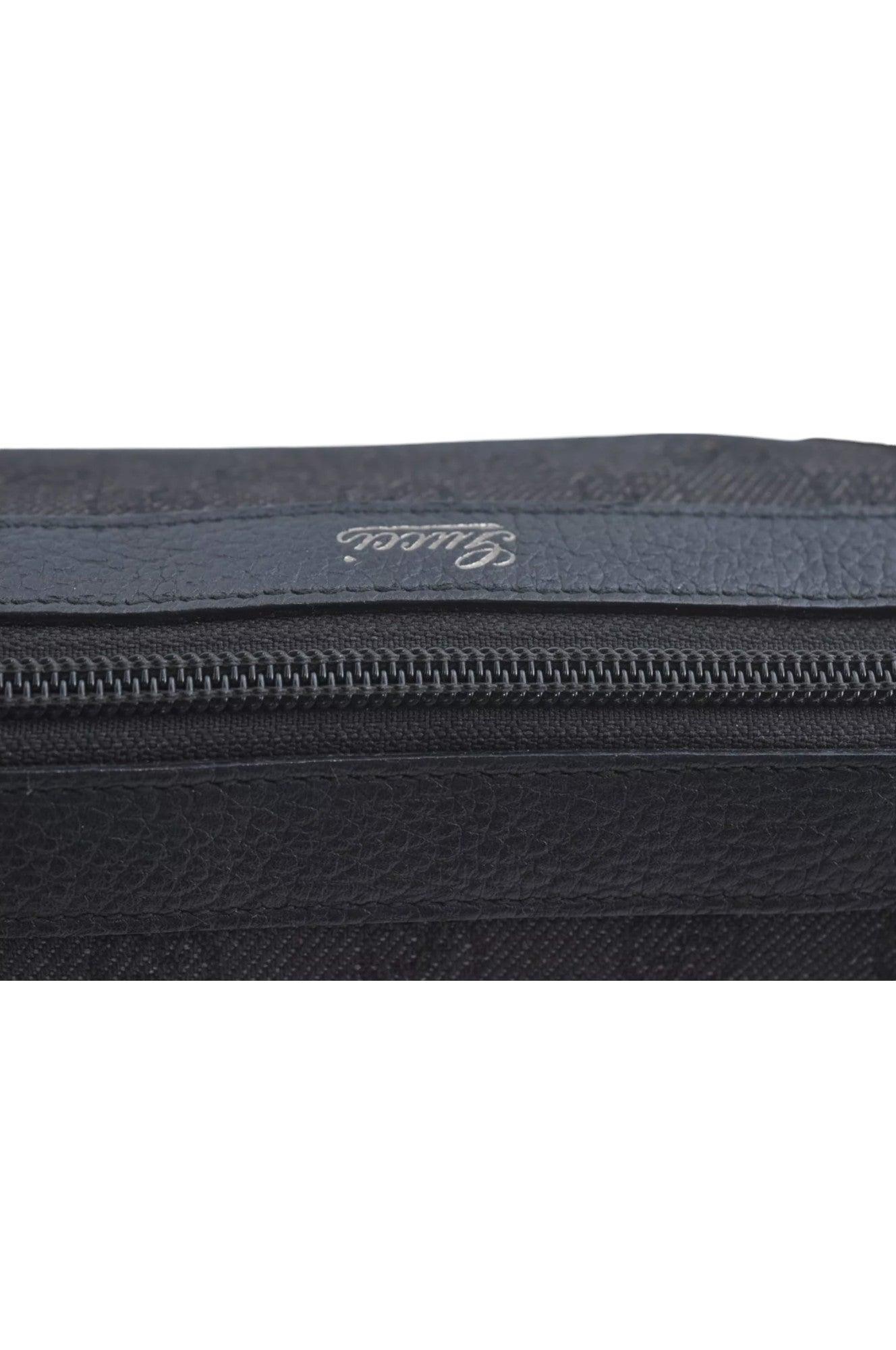 GUCCI Abbey Shoulder Tote Bag GG Canvas Leather 268640 Black L0797 - Velora