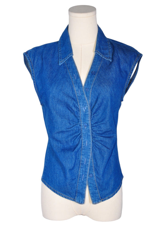 ZARA Women Denim Tops Regular fit in Blue - S - Velora