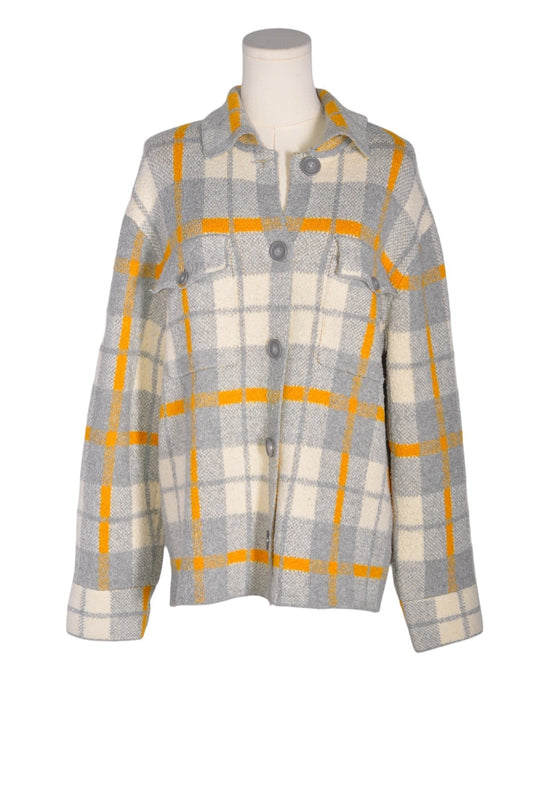 RACHEL ZOE Women Button Down Tops Regular fit in Gray - S - Velora