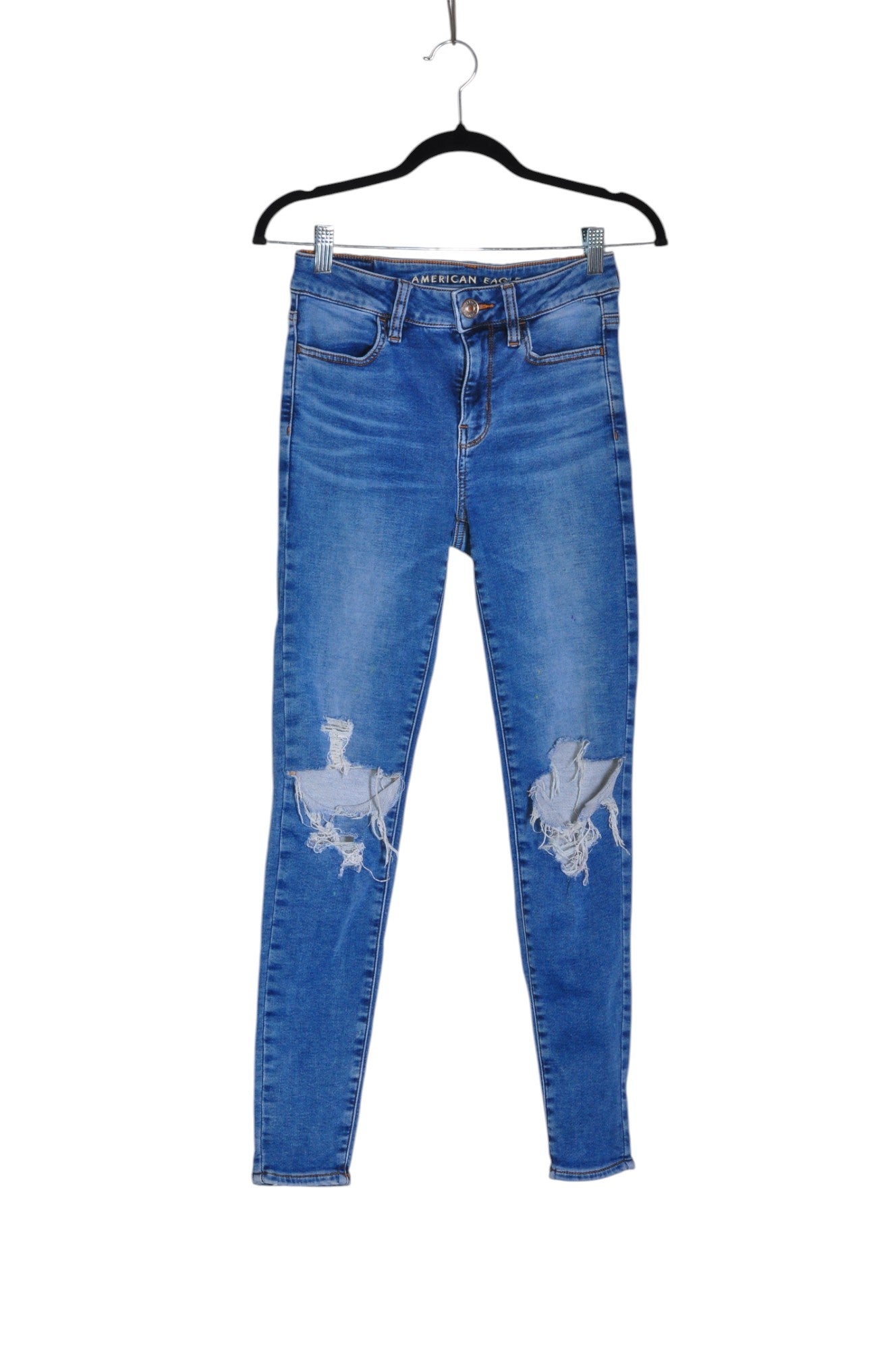 AMERICAN EAGLE Women Straight-Legged Jeans Regular fit in Blue - 4 - Velora