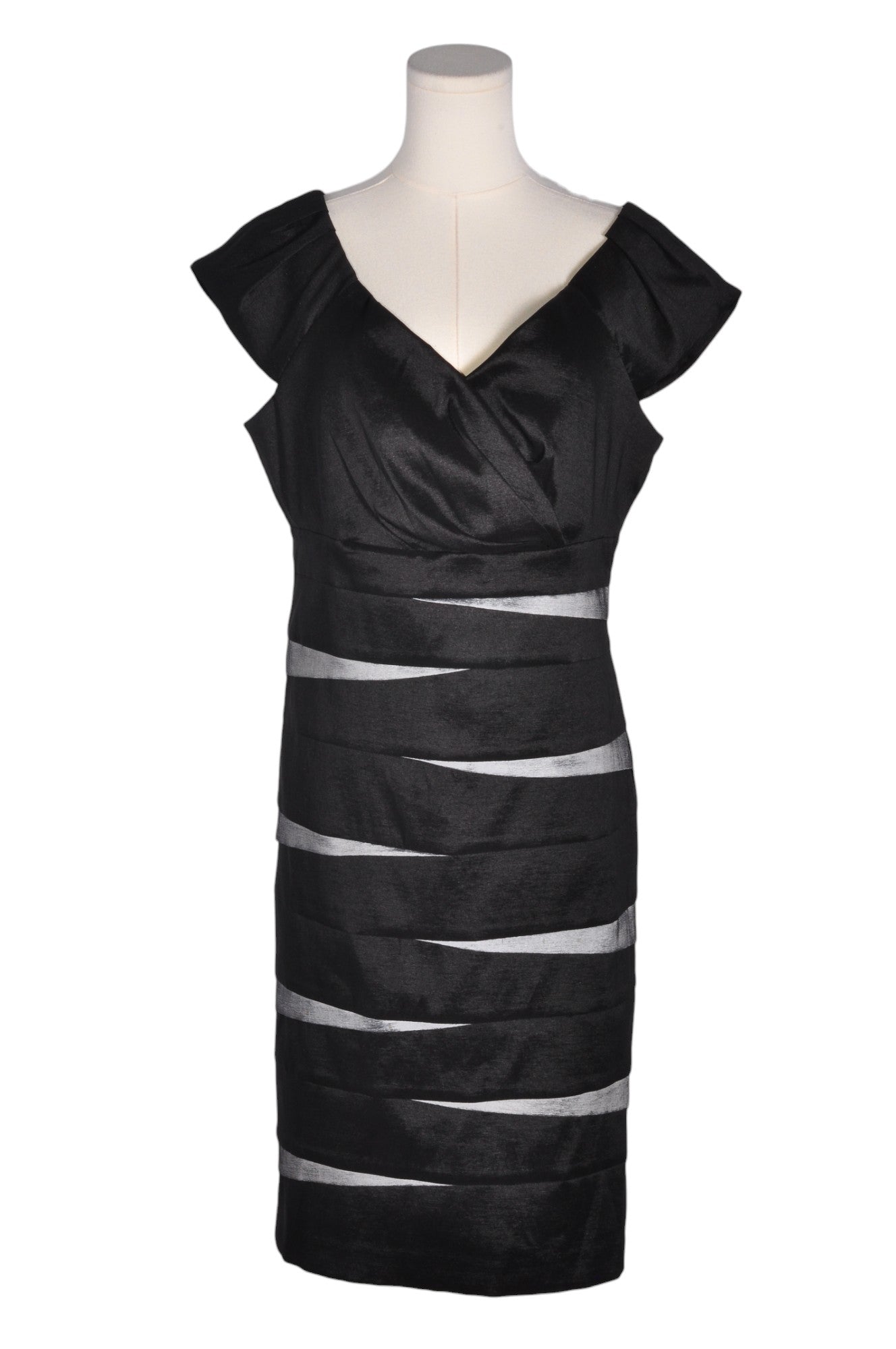 OBLIQUE Women Midi Dresses Regular fit in Black - 12 - Velora