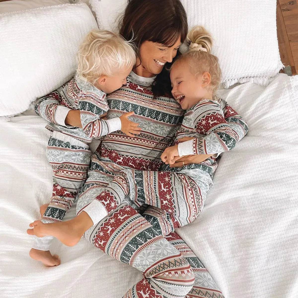 European And American Christmas Homewear Family Set Pajamas - Velora