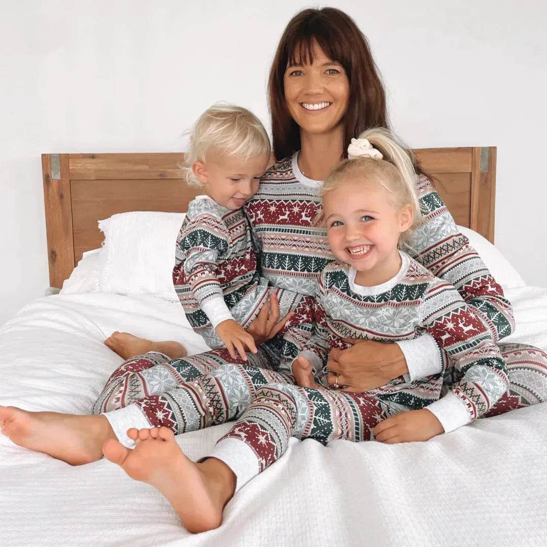 European And American Christmas Homewear Family Set Pajamas - Velora