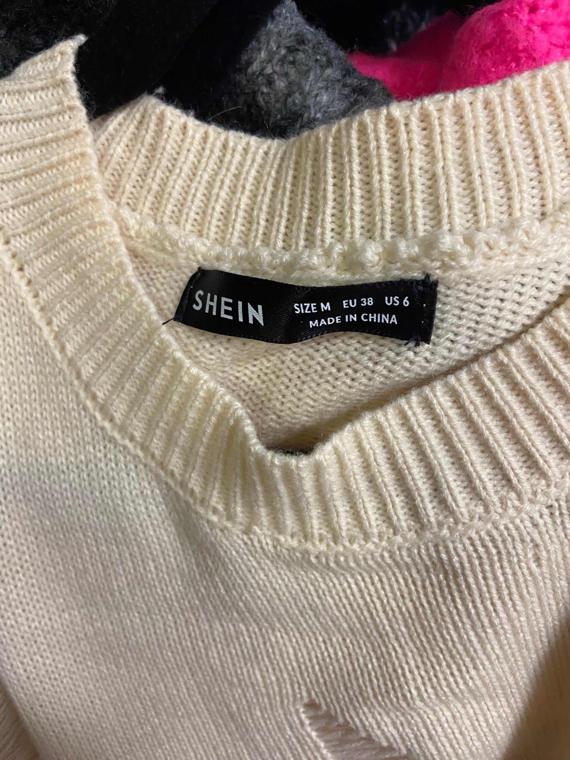 SHEIN Women Sweaters Regular fit in Beige - M - Velora