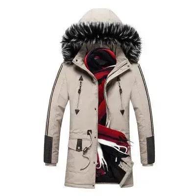 Fur Collar Hoodie Winter Parka Jacket for men - Velora