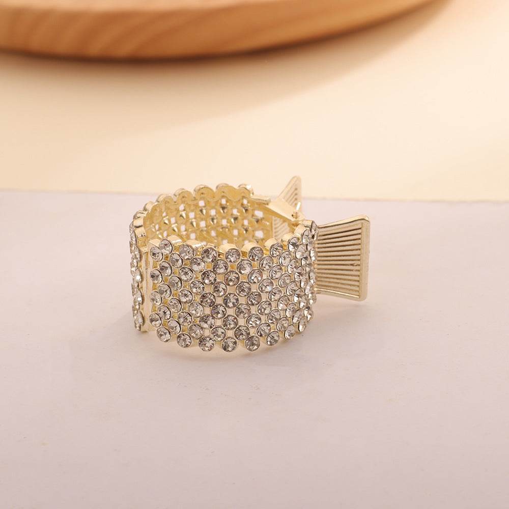 Decorative Ponytail Hair Clip Pearl Rhinestone Claw Clip - Velora