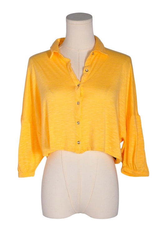 BDG Women Button Down Tops Regular fit in Yellow - M - Velora