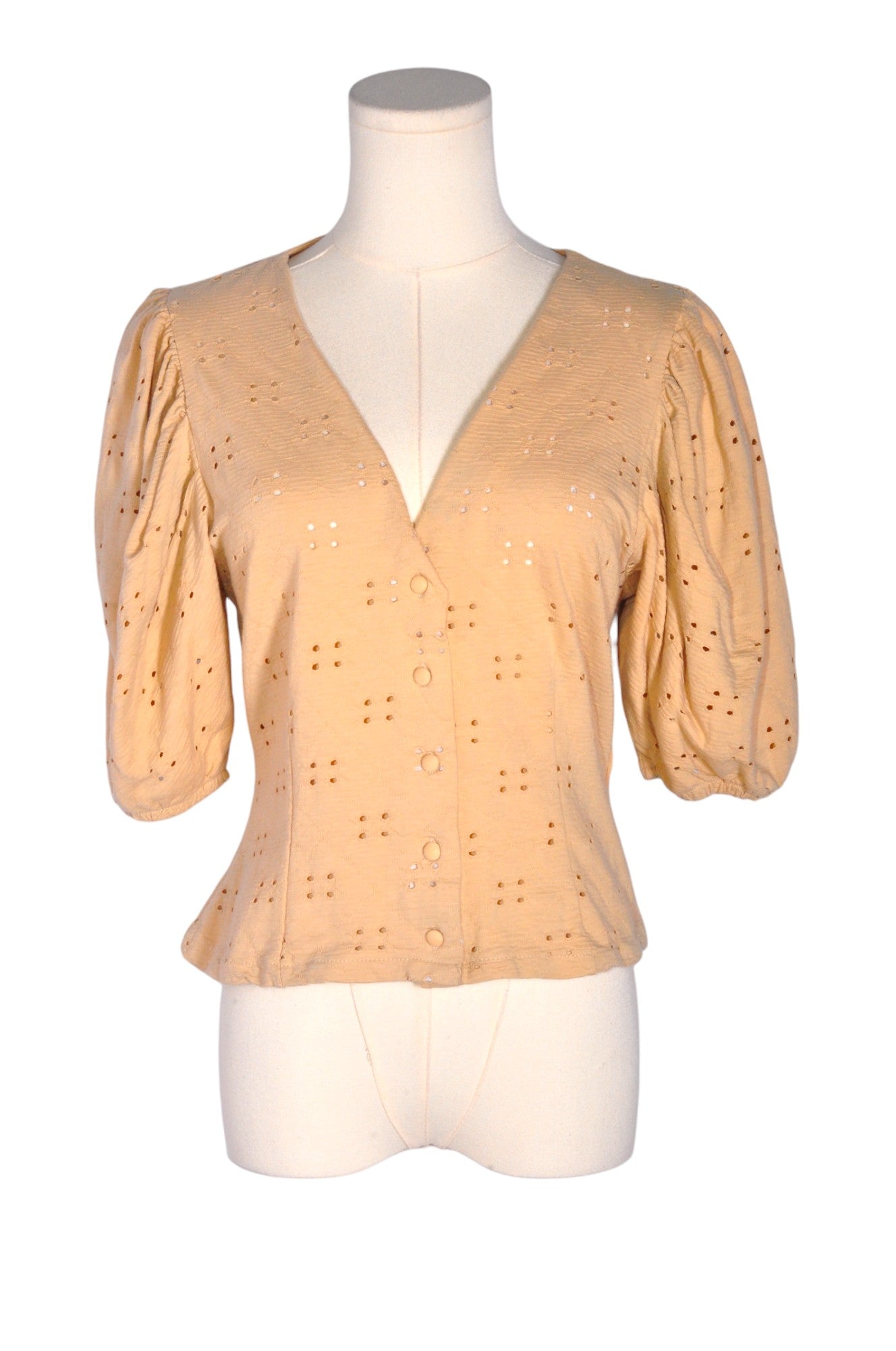 H&M Women Blouses Regular fit in Beige - S - Velora