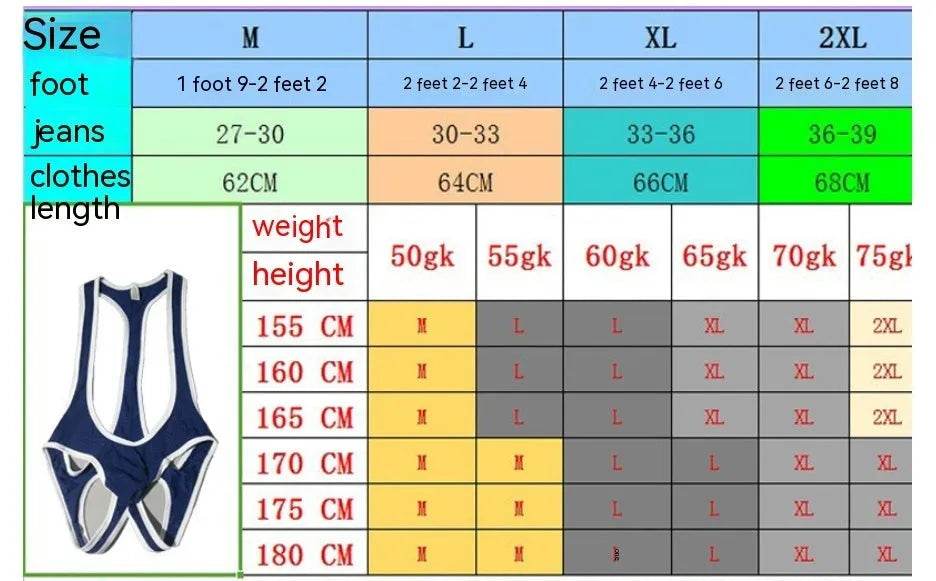 Men's Mesh Breathable One-piece Underwear Bodysuit thong Vest Pants - Velora