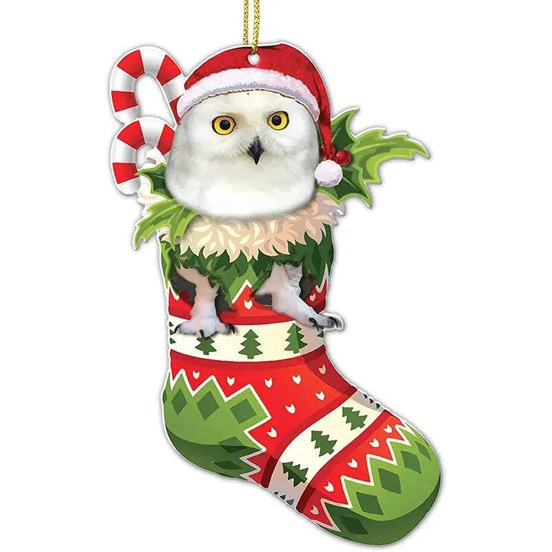 Christmas Stockings Christmas Tree Decorative Socks Dog Pendant Creative Cute - Velora