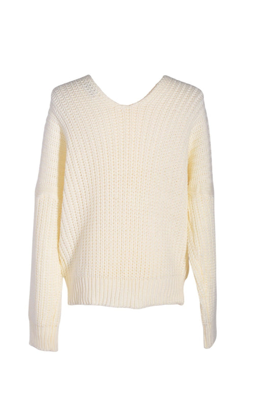 POOF APPAREL Women Knit Tops Regular fit in White - M - Velora