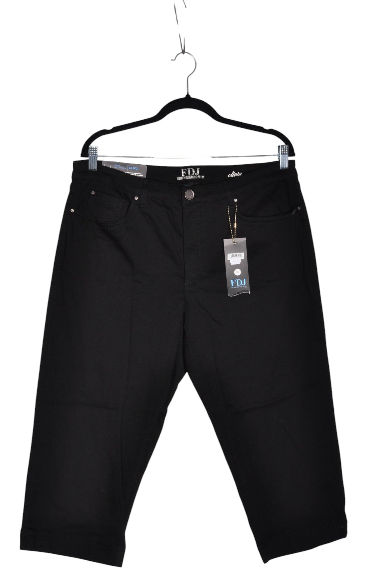 FDJ Women Capri Pants Regular fit in Black - 16 - Velora