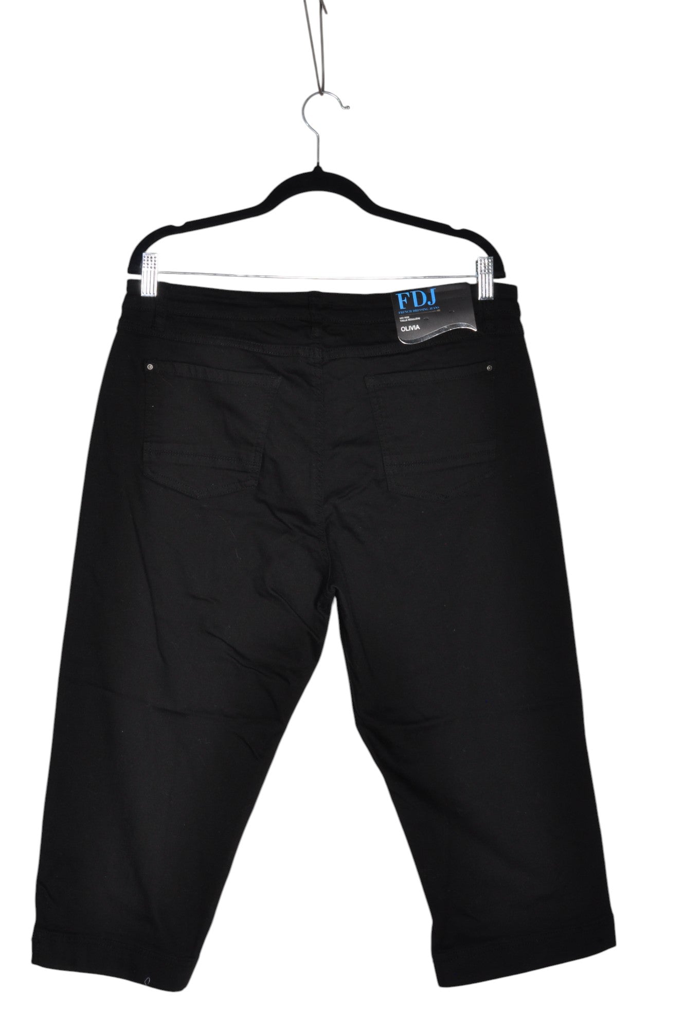 FDJ Women Capri Pants Regular fit in Black - 16 - Velora