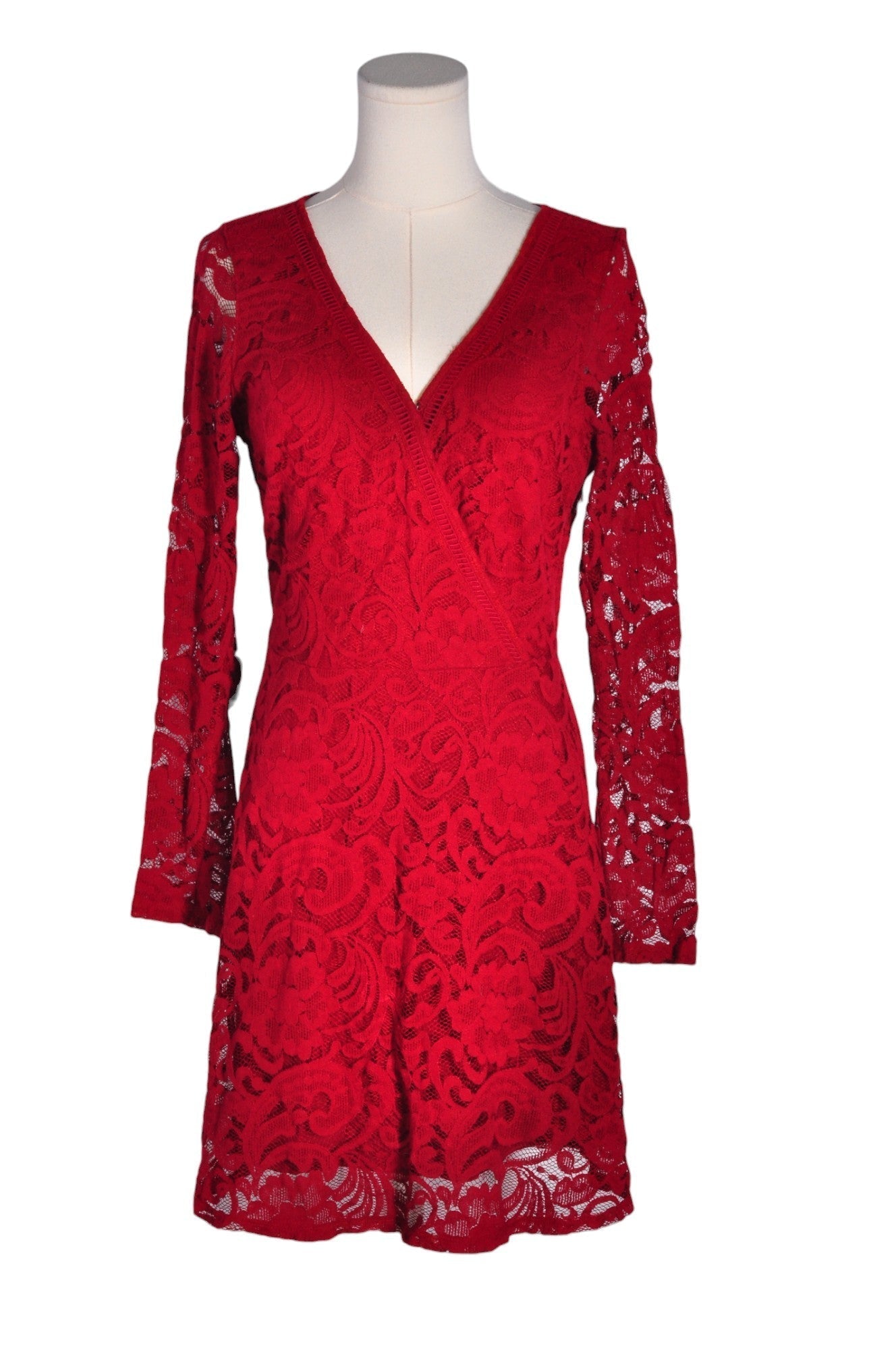 HOLLISTER Women A-Line Dresses Regular fit in Red - M - Velora