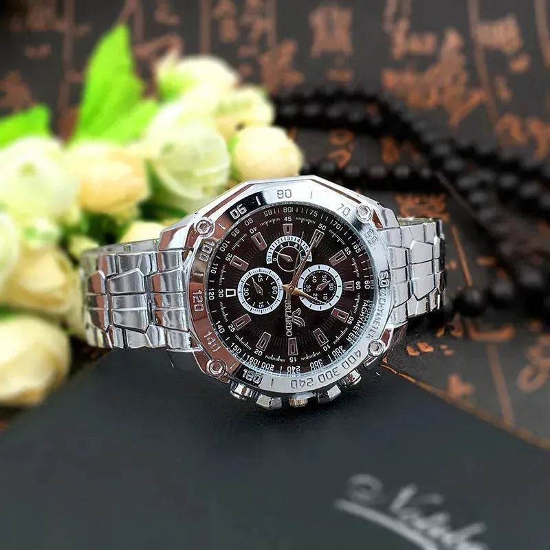 Men's Classic Silver quartz watch