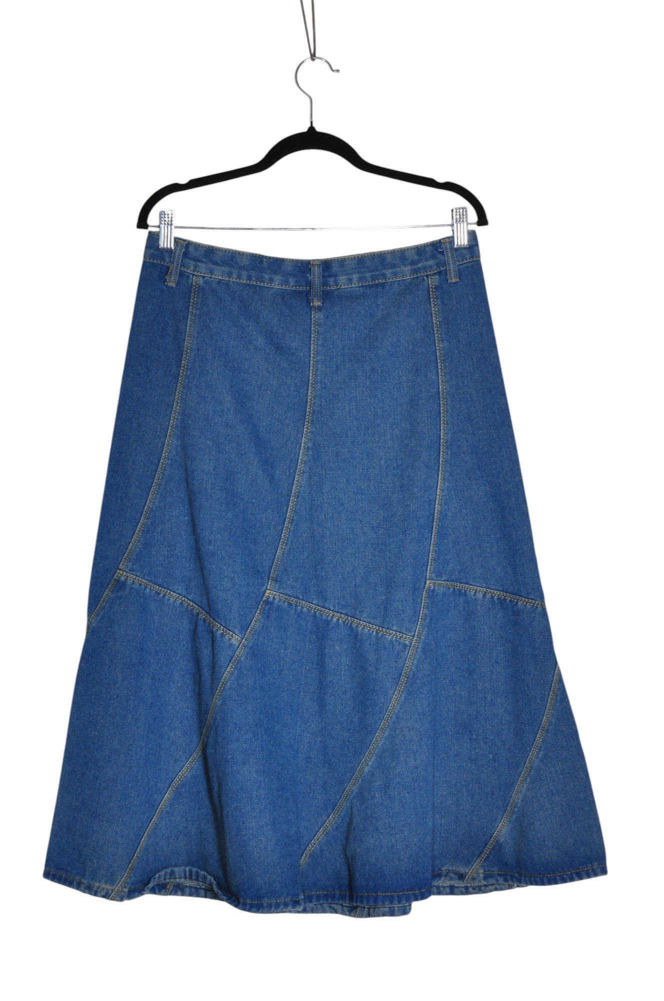 UNBRANDED Women Denim Skirts Regular fit in Blue - S, 2XL - Velora