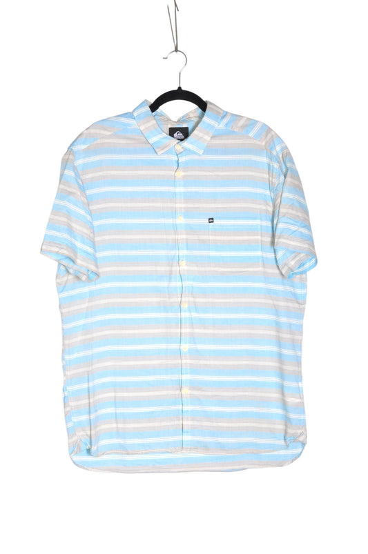 QUICKSILVER Men Button Down Tops Regular fit in Blue - XL - Velora