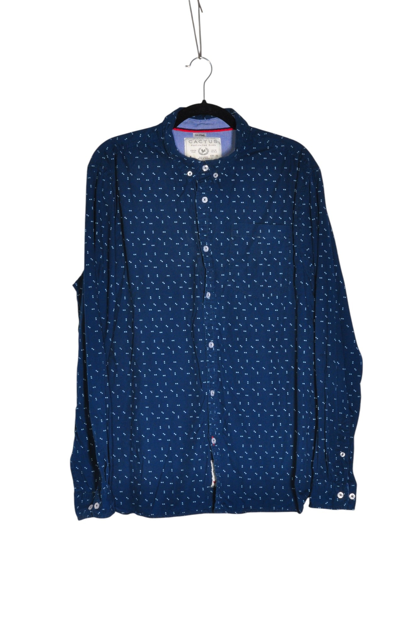CACTUS Men Button Down Tops Regular fit in Blue - XL - Velora