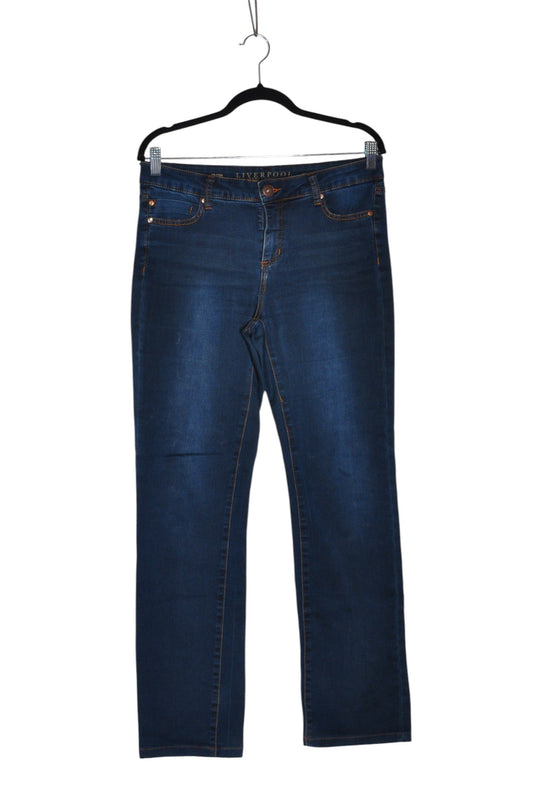 LIVERPOOL Women Straight-Legged Jeans Regular fit in Blue - 10 - Velora