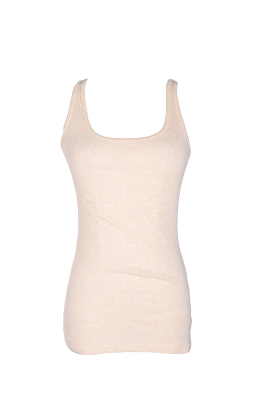 MOSSIMO Women Tank Tops Regular fit in Beige - M - Velora