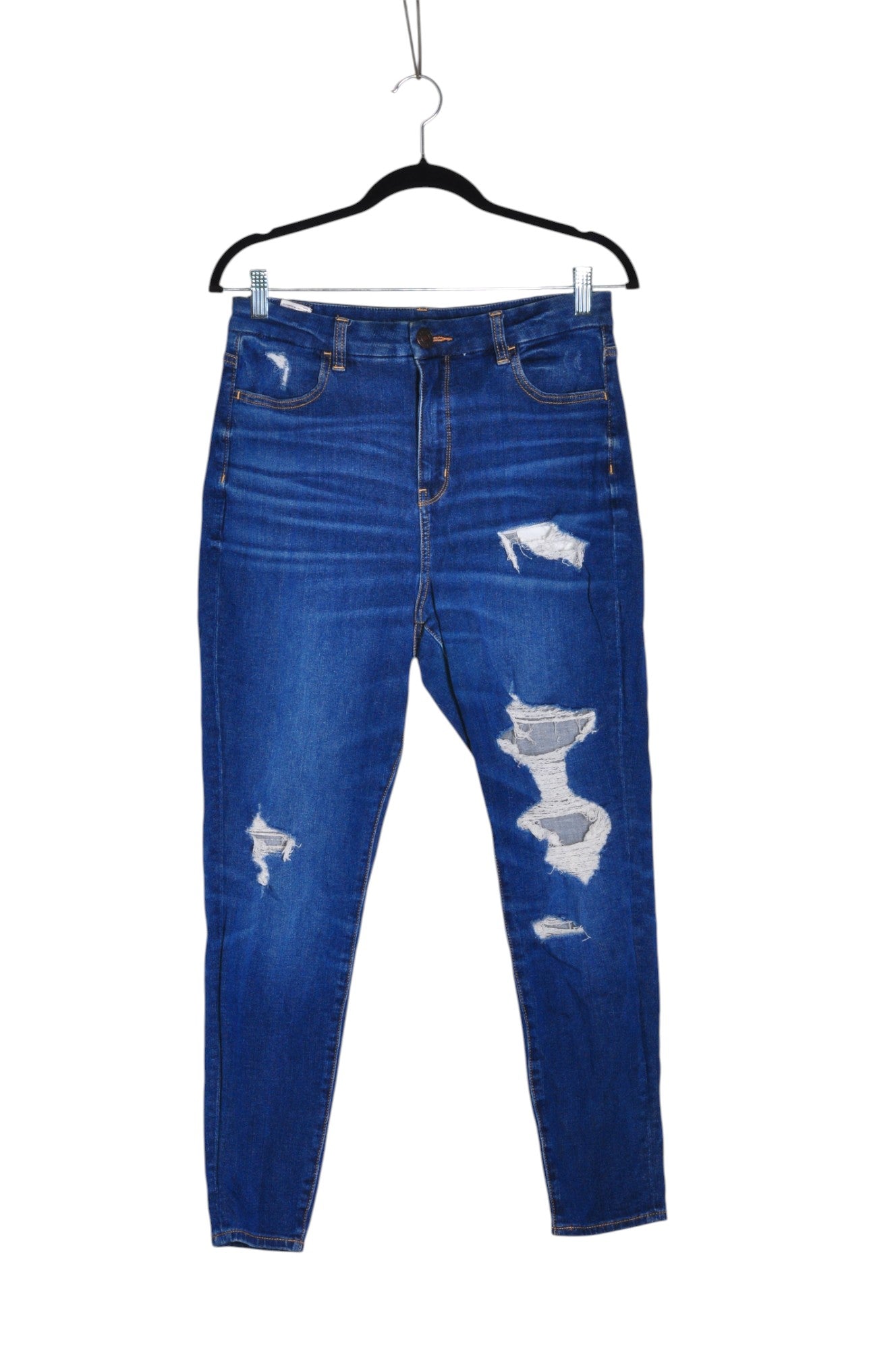 AMERICAN EAGLE Women Straight-Legged Jeans Regular fit in Blue - 10 - Velora