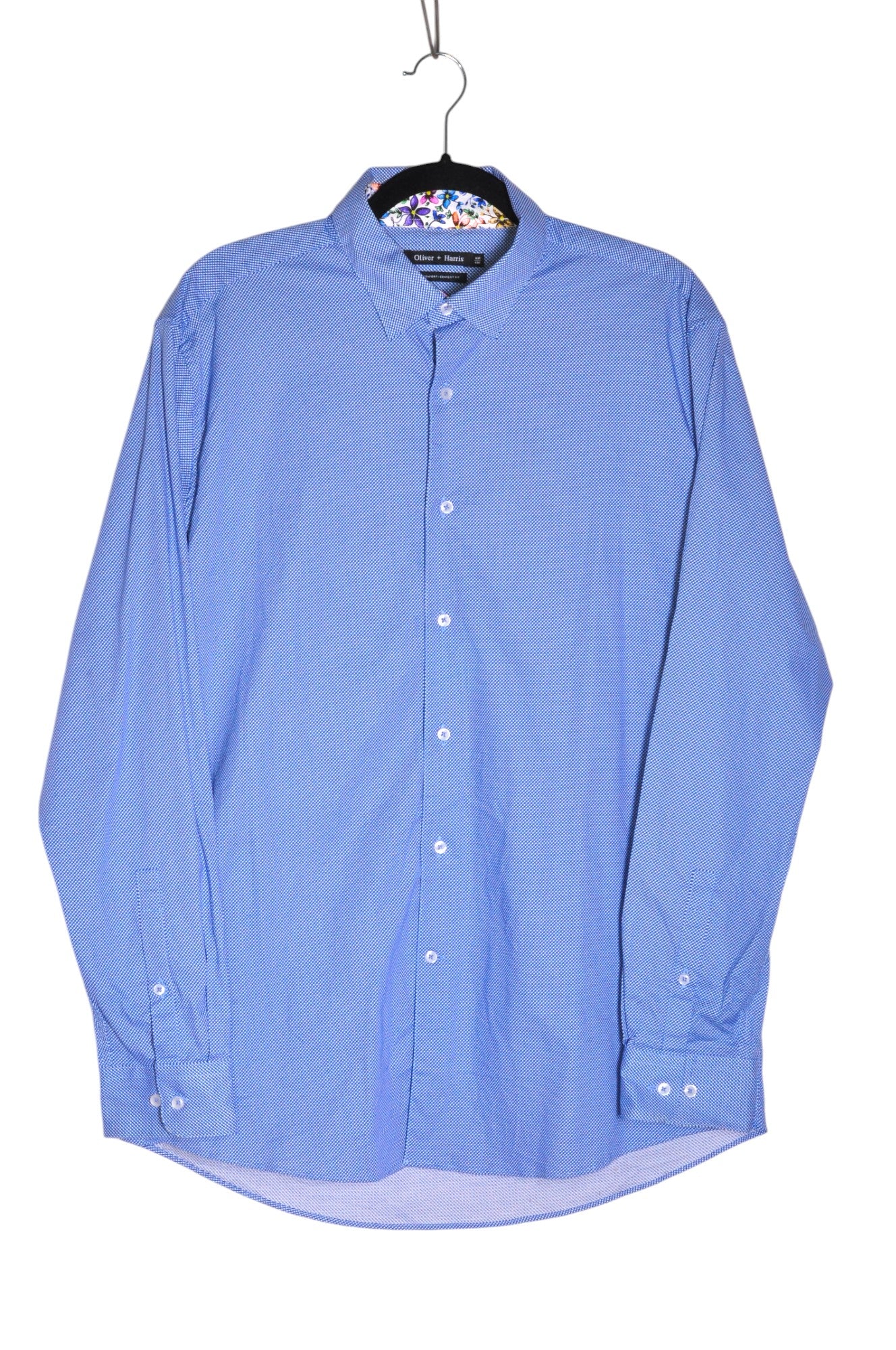 OLIVIER + HARRIS Men Button Down Tops Regular fit in Blue - 16 - Velora