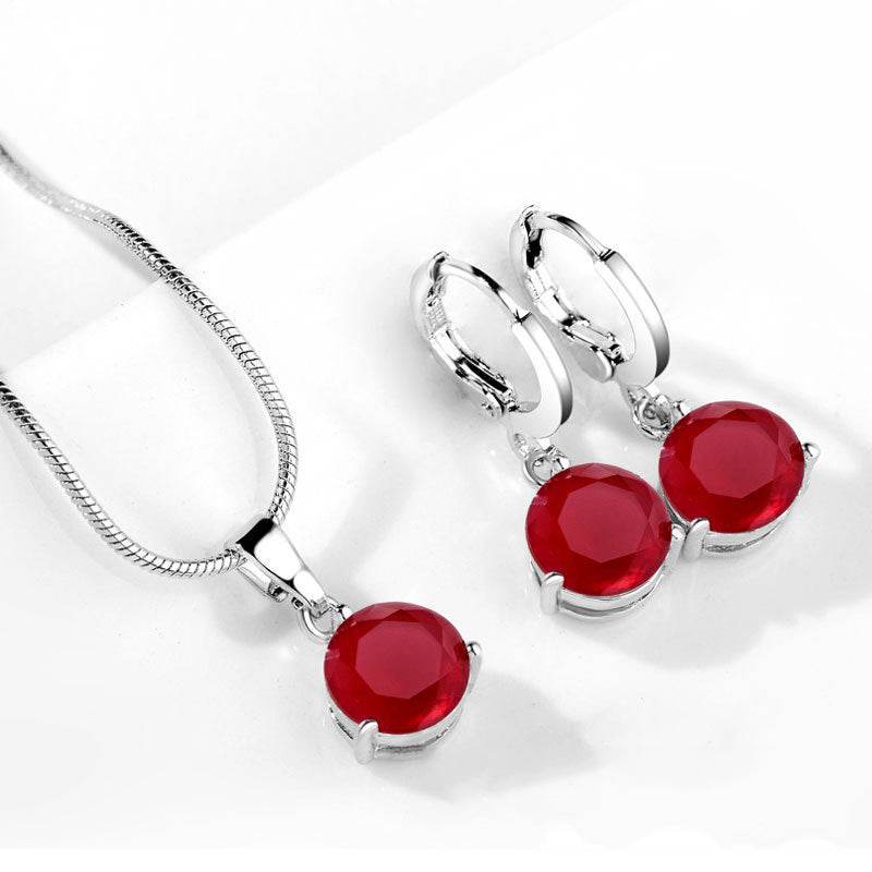 Water Drop Necklace Earring Set - Velora