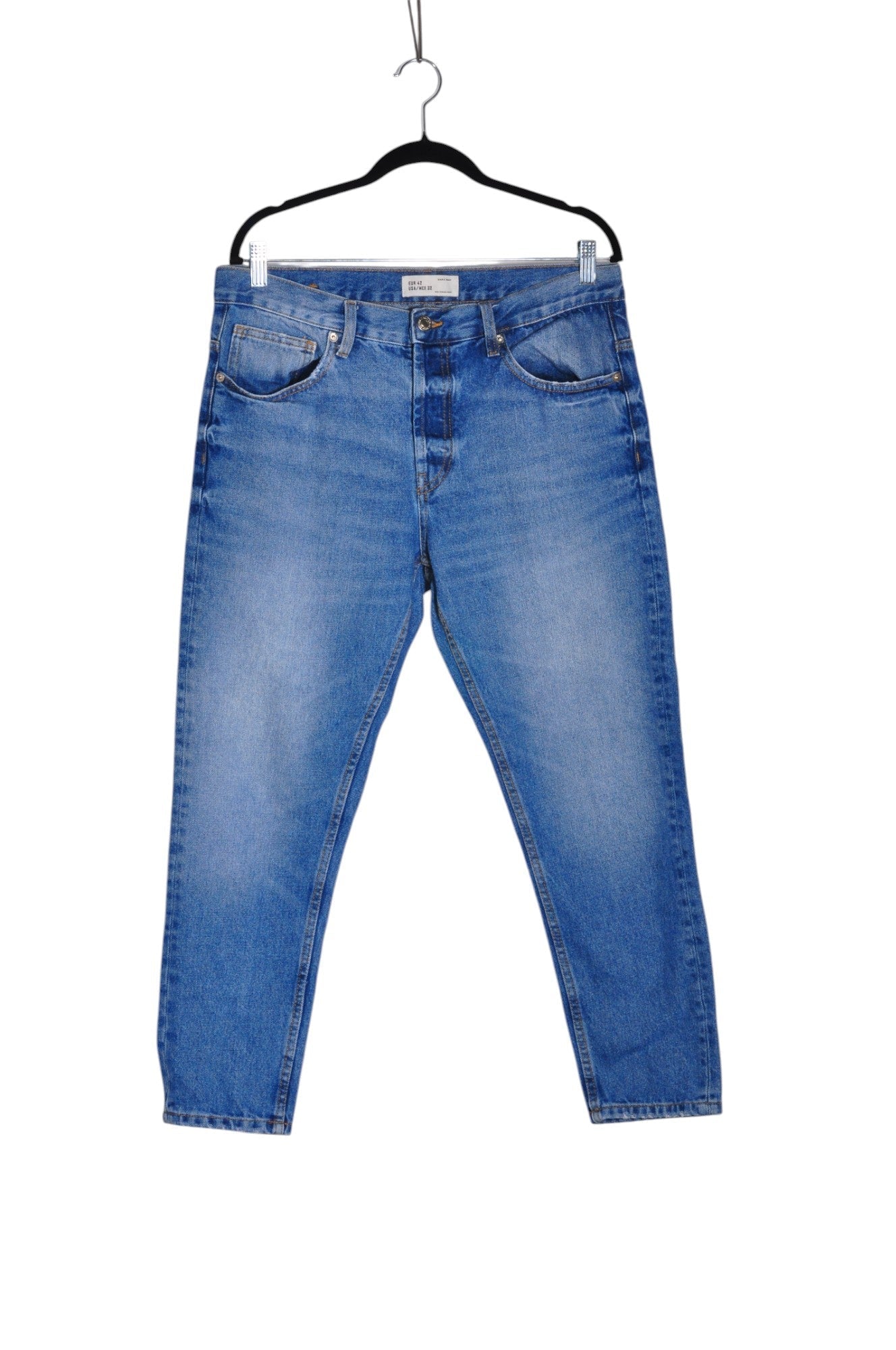 ZARA Men Straight-Legged Jeans Regular fit in Blue - 32 - Velora