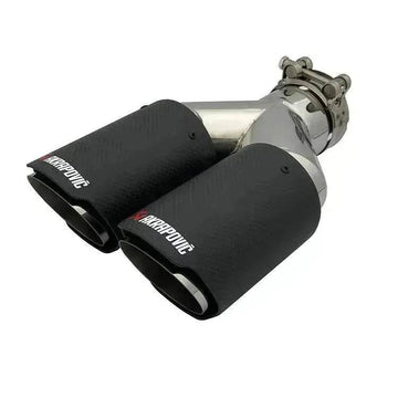 Y Model Compatible For Remus Exhaust  Pipe Tip Muffler Tips Carbon Fiber Stainless Steel Dual Outlet Tails Throat Rear Nozzle