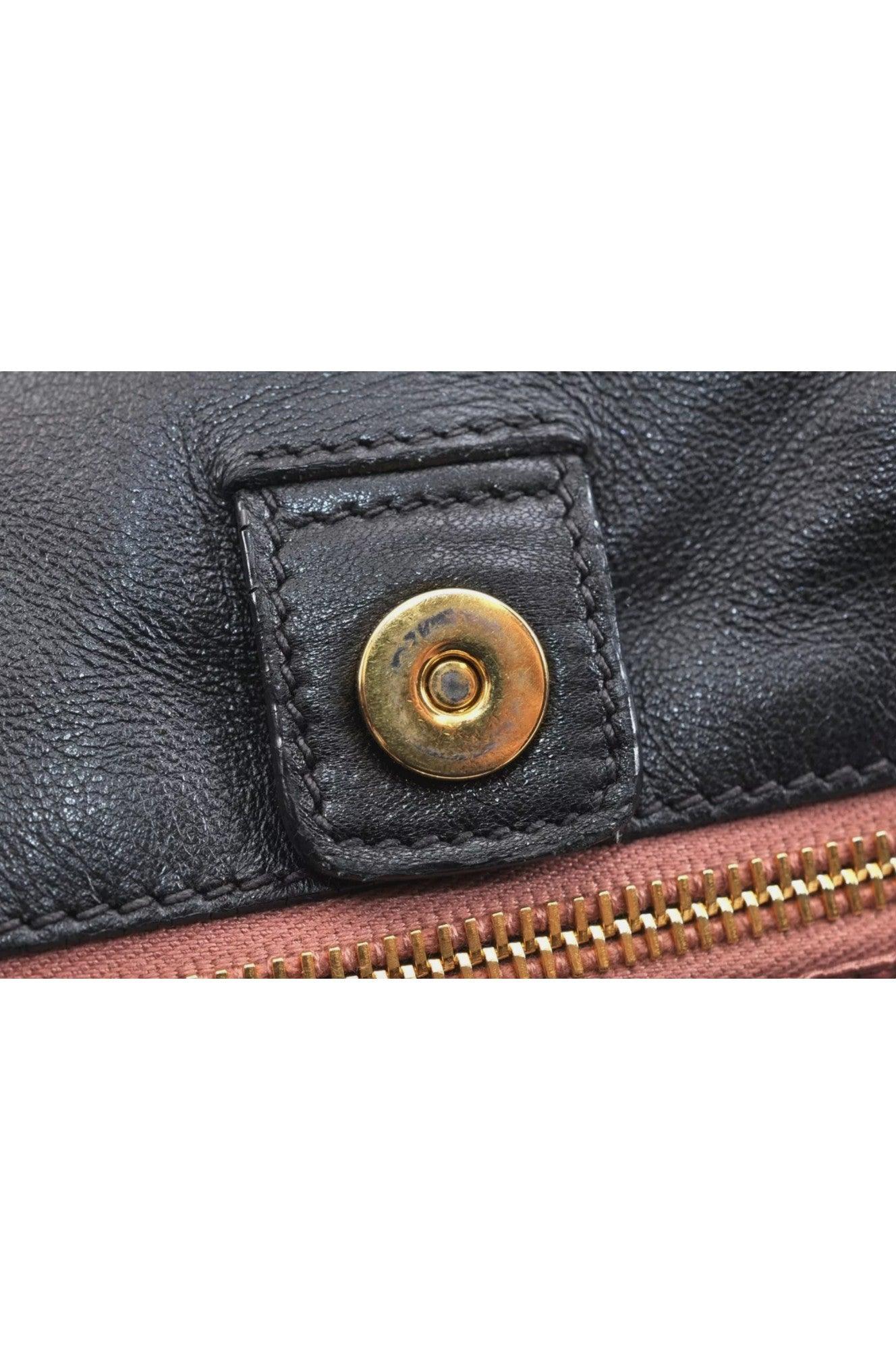 PRADA Tessuto Fiocco Ribbon Nylon Leather Hand Tote Bag Black 7620K - Velora