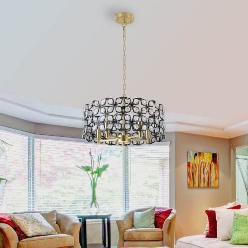 Modern Crystal Chandelier, Suitable For Living Room Round Crystal Lamp Luxury Home Decoration Lamps - Velora